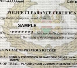 certificate of good conduct